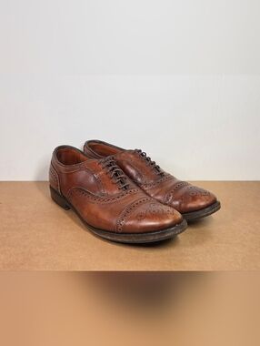 Allen Edmonds Strand Oxford Cap Toe Dark Chili Size 9 D